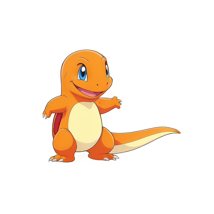 Smiling Charmander Clipart Png 05212024 PNG Image