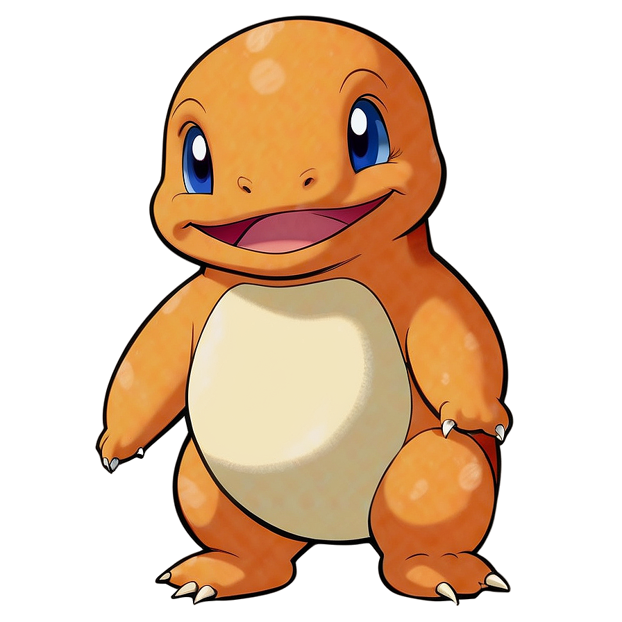 Smiling Charmander Clipart Png 05212024 PNG Image