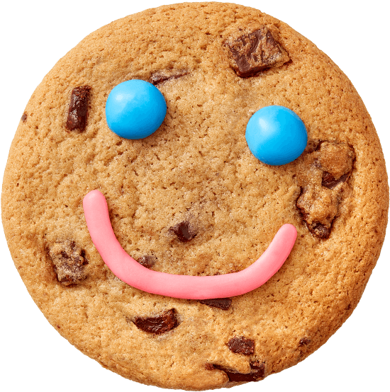 Smiling Chocolate Chip Cookie PNG Image