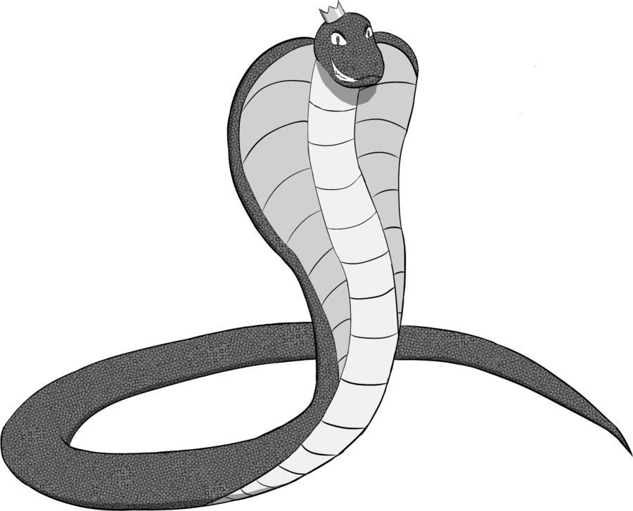 Smiling Cobra Cartoon Illustration PNG Image