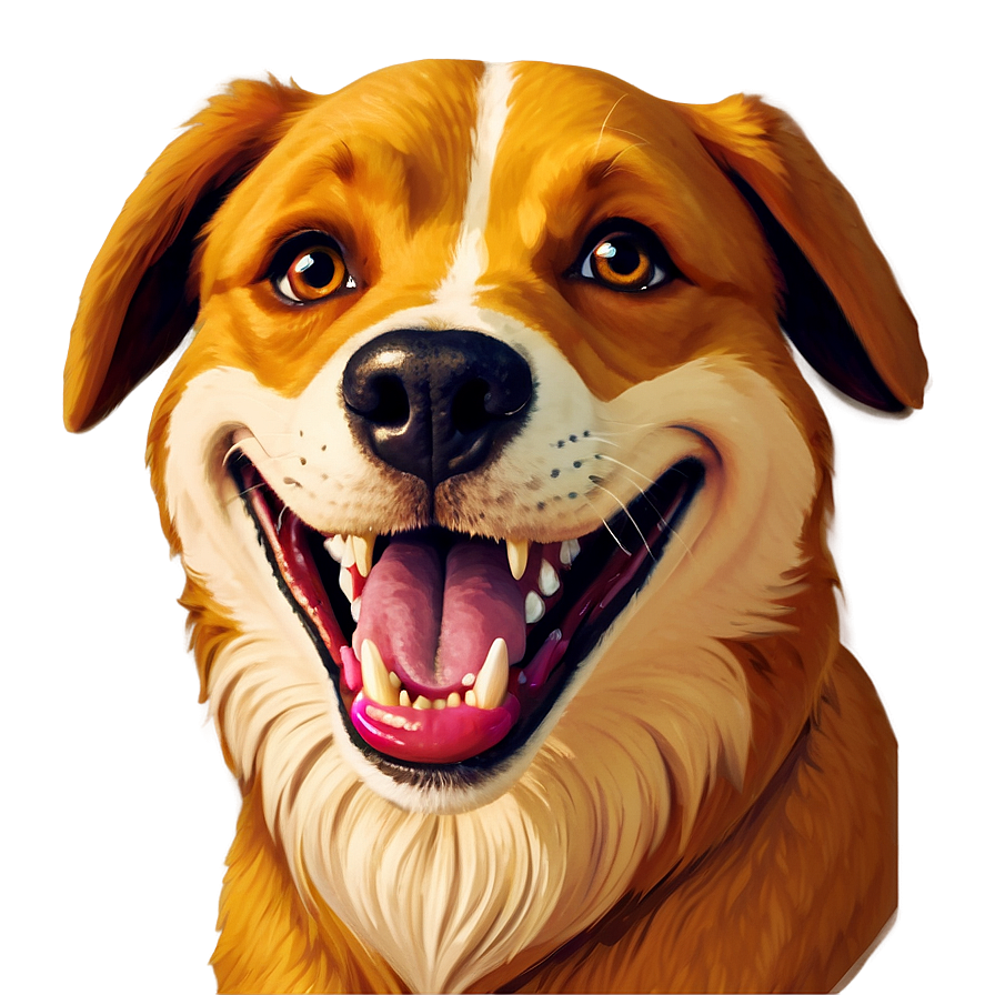 Smiling Dog Cartoon Png Muw65 PNG Image