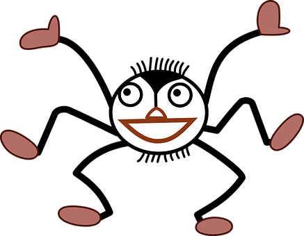 Smiling Egg Face Black Background PNG Image