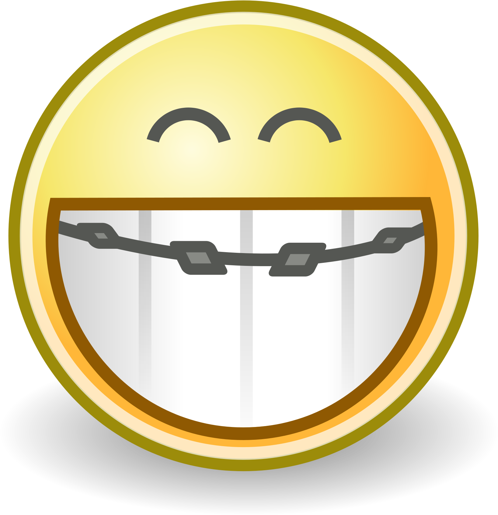 Smiling Emoji With Braces.png PNG Image