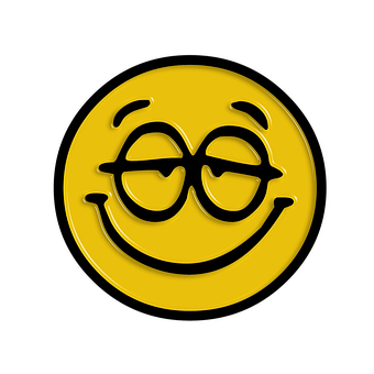 Smiling Emoji With Glasses PNG Image