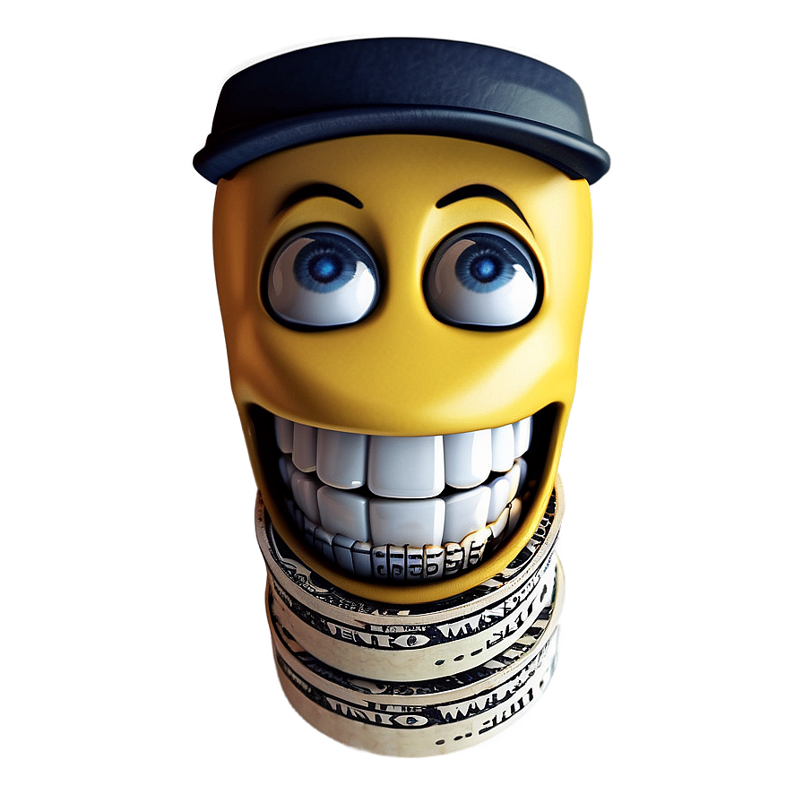 Smiling Emoji With Money Mouth Png Fbq16 PNG Image