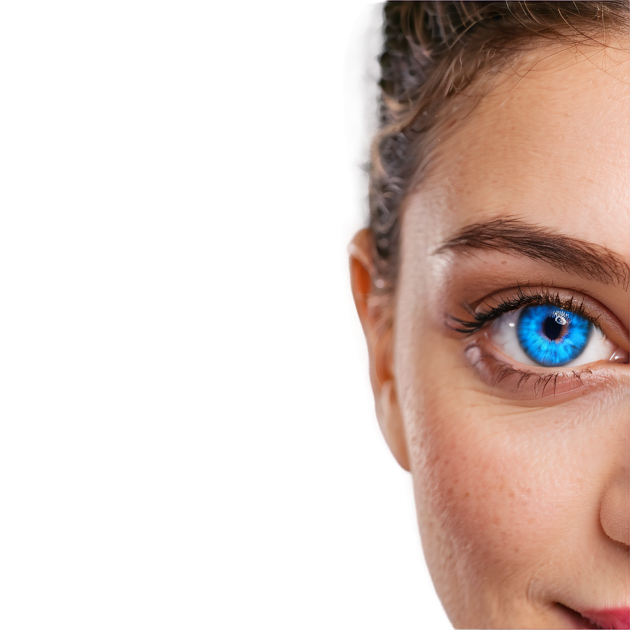 Smiling Face With Blue Eyes Png 48 PNG Image