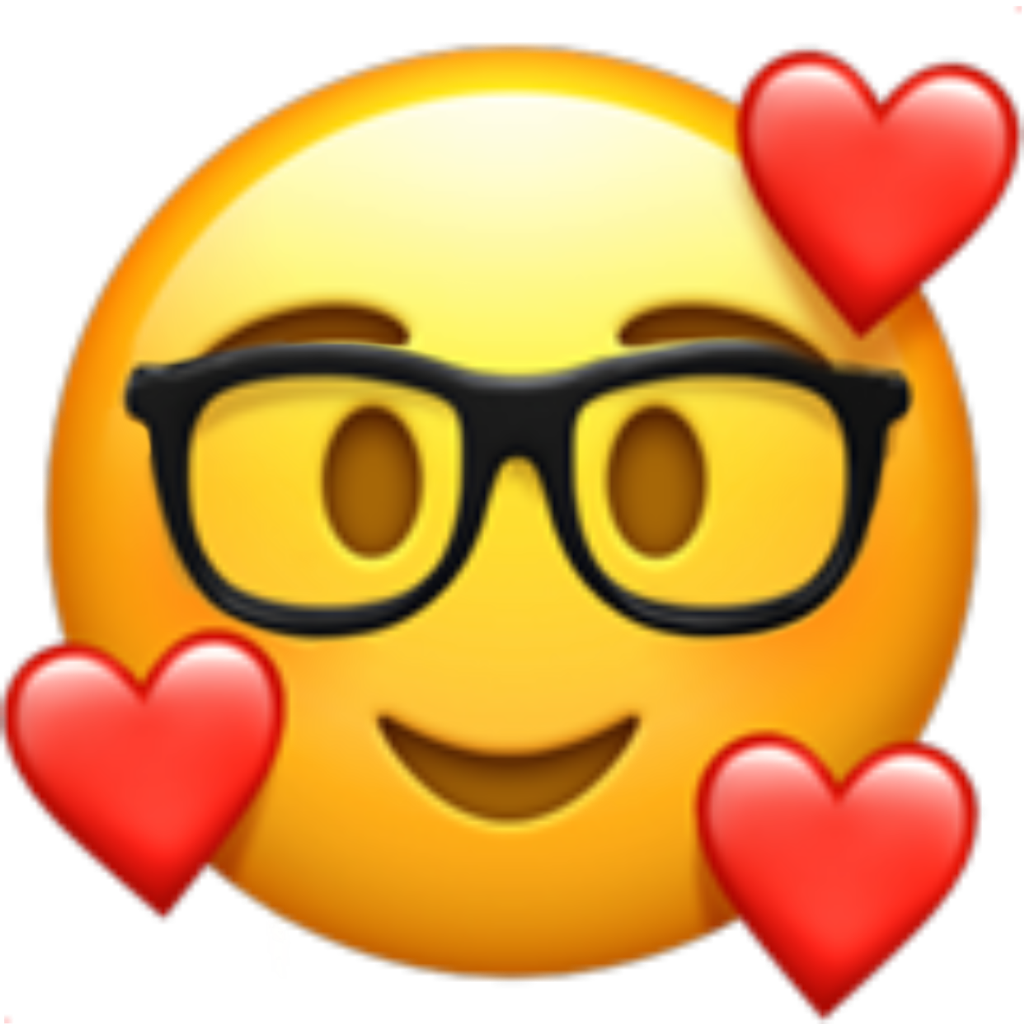 Smiling Face With Hearts Emoji PNG Image