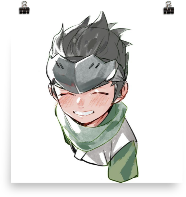 Smiling Genji Fanart PNG Image