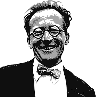 Smiling Man Stencil Art PNG Image