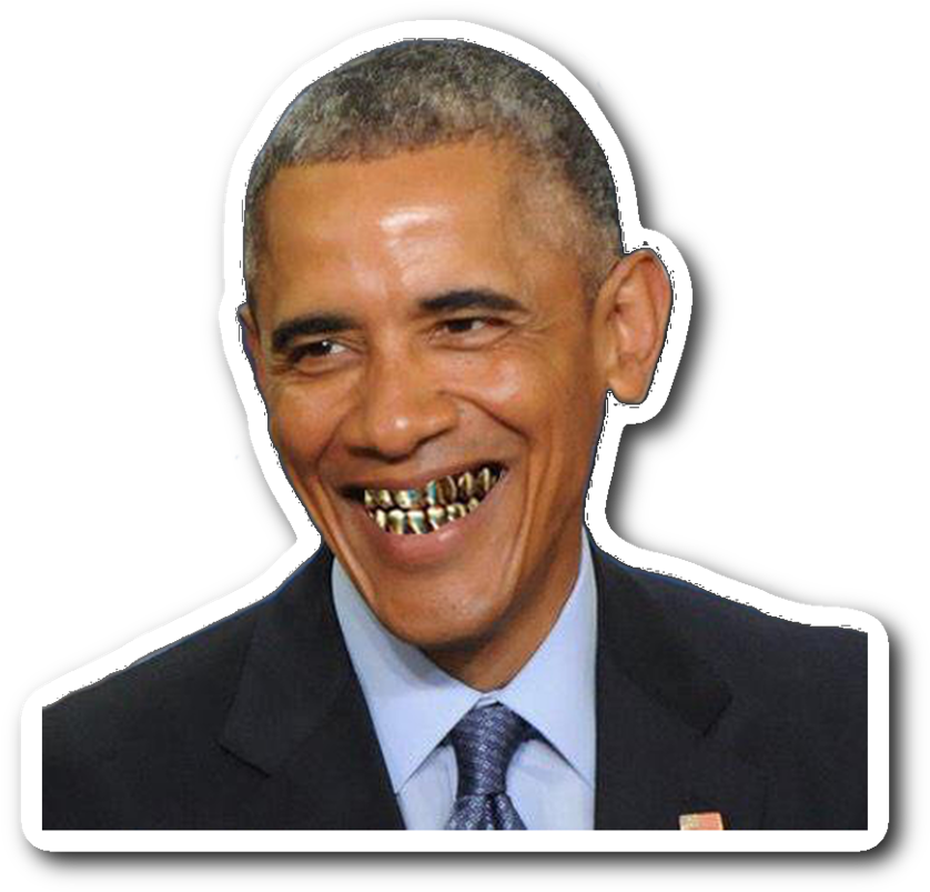 Smiling Man With Edited Teeth Sticker PNG Image