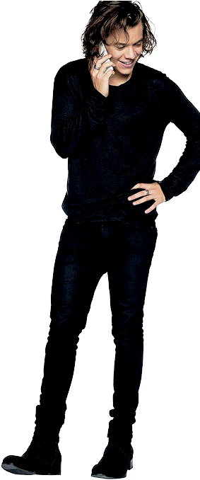 Smiling Manin Black Outfit PNG Image