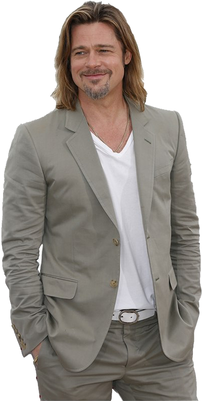 Smiling Manin Grey Suit PNG Image