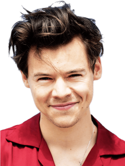 Smiling Manin Red Shirt PNG Image