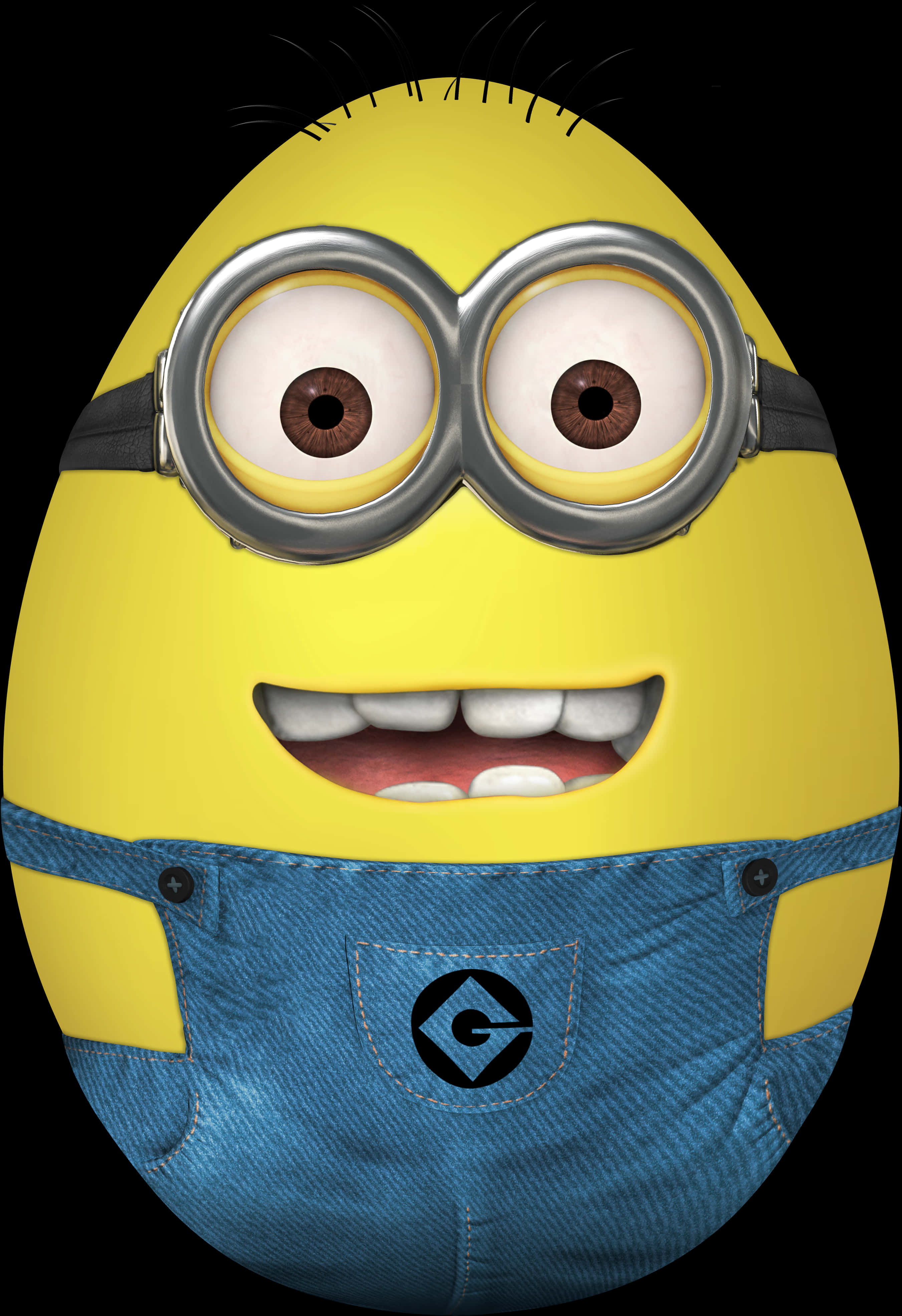 Smiling Minion Character PNG Image