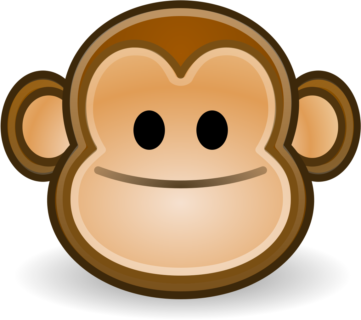 Smiling Monkey Emoji Graphic PNG Image