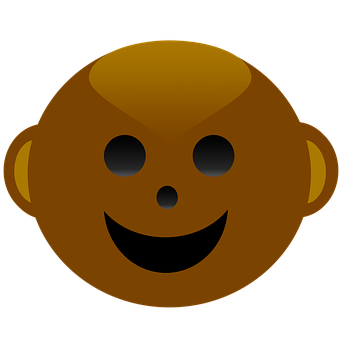 Smiling Monkey Emoji PNG Image