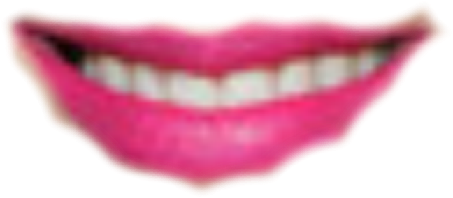 Smiling Mouth Pink Lips PNG Image