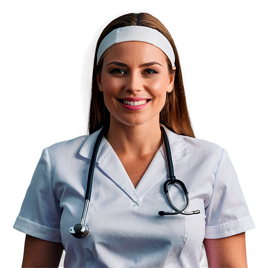 Smiling Nurse Character Png 05242024 PNG Image