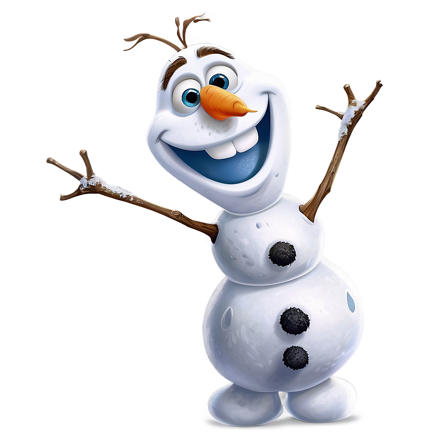 Smiling Olaf Illustration Png 89 PNG Image