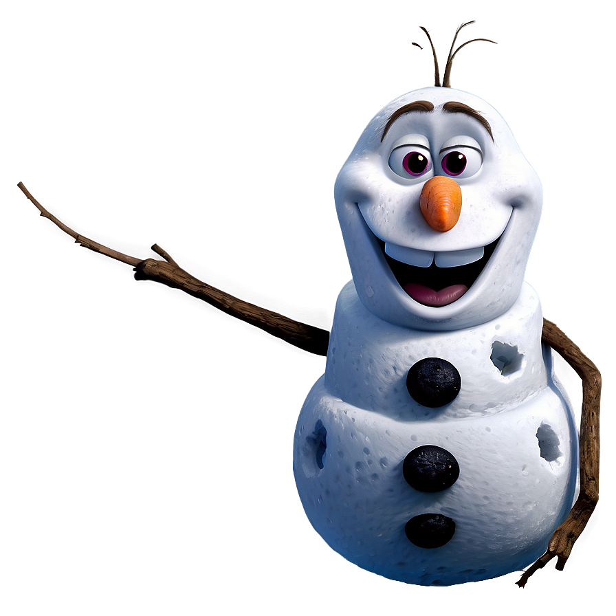 Smiling Olaf Illustration Png Miw PNG Image