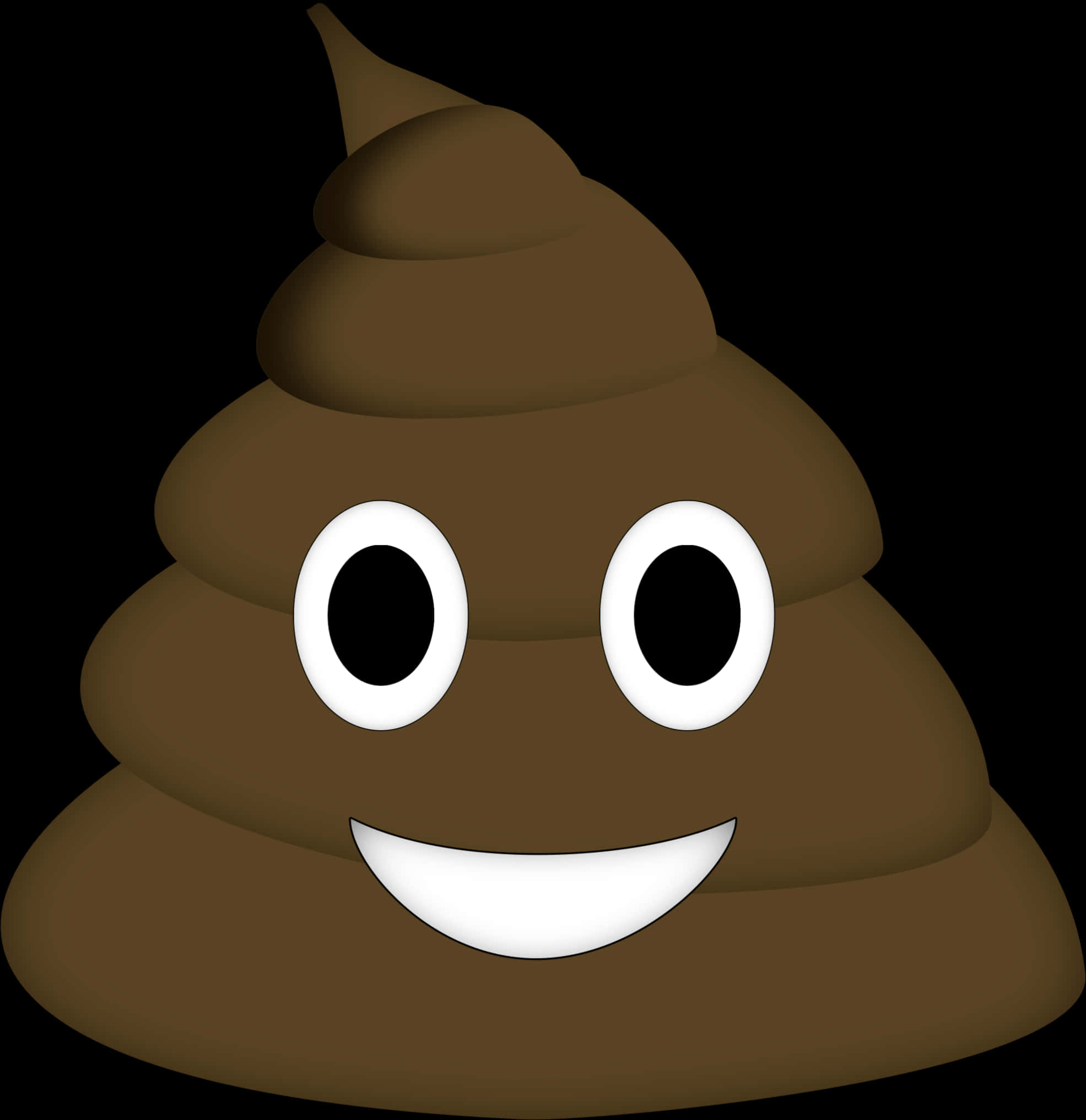 Smiling Poop Emoji PNG Image