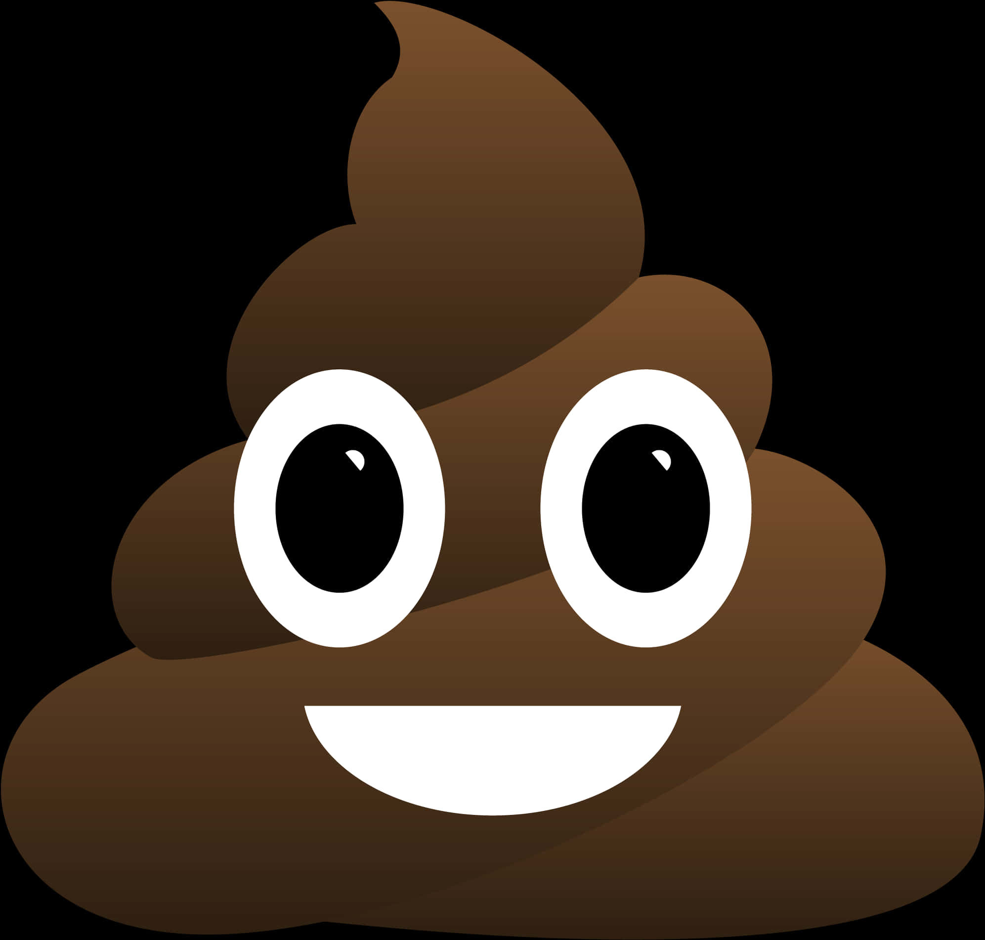 Smiling Poop Emoji Illustration PNG Image