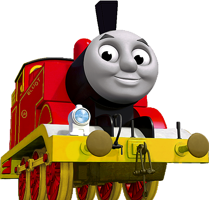 Smiling Red Engine James Thomasand Friends PNG Image