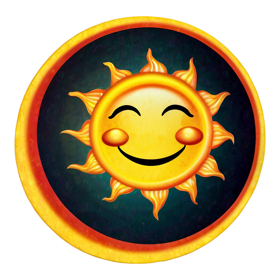 Smiling Sun Sticker Png 05252024 PNG Image