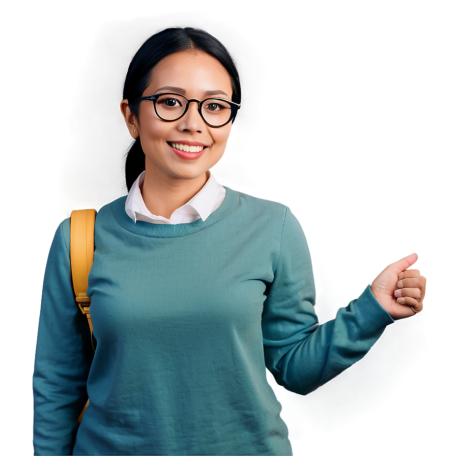 Smiling Teacher Png Lig PNG Image