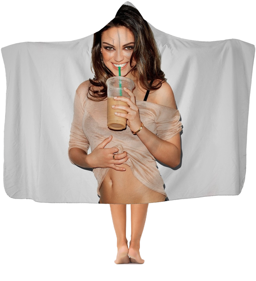 Smiling Woman Holding Coffee Cup PNG Image