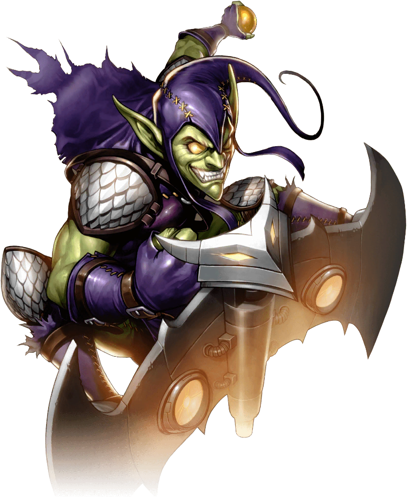 Smirking Goblin Warrior PNG Image