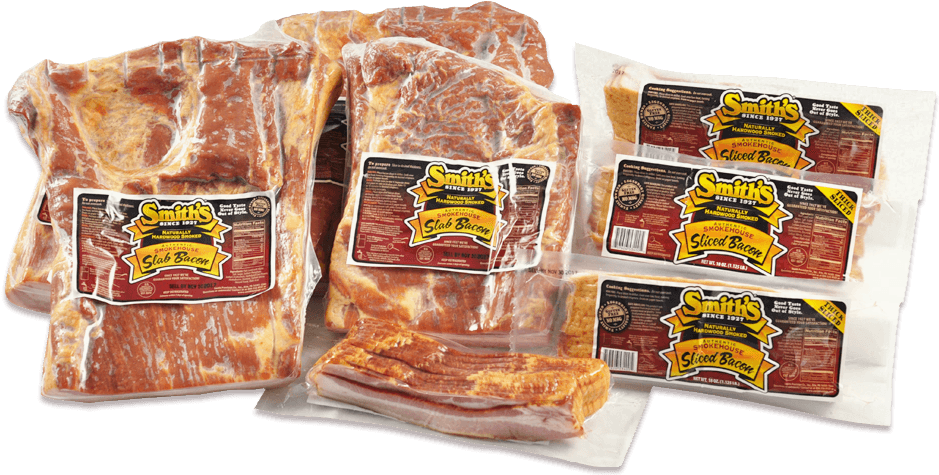 Smiths Slab Sliced Bacon Packages PNG Image