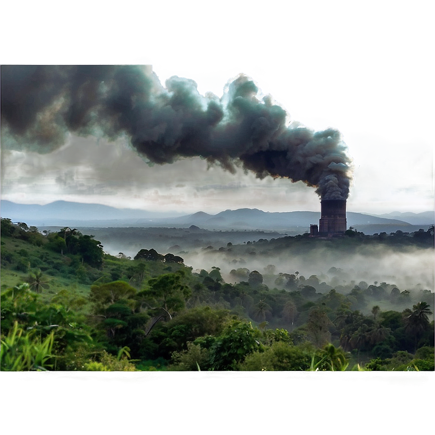 Smog Covered Landscape Png 06132024 PNG Image