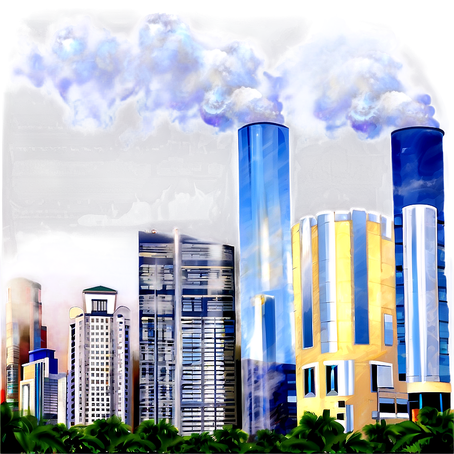 Smog Over Buildings Png Vis61 PNG Image