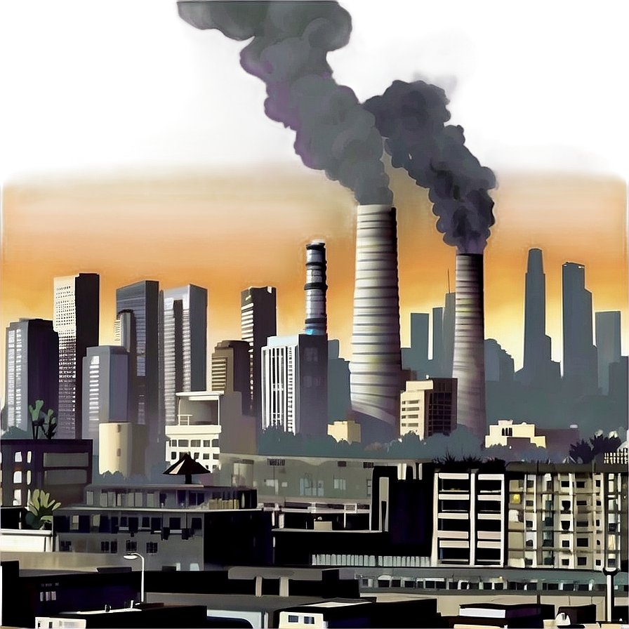 Smog Pollution Scene Png 40 PNG Image