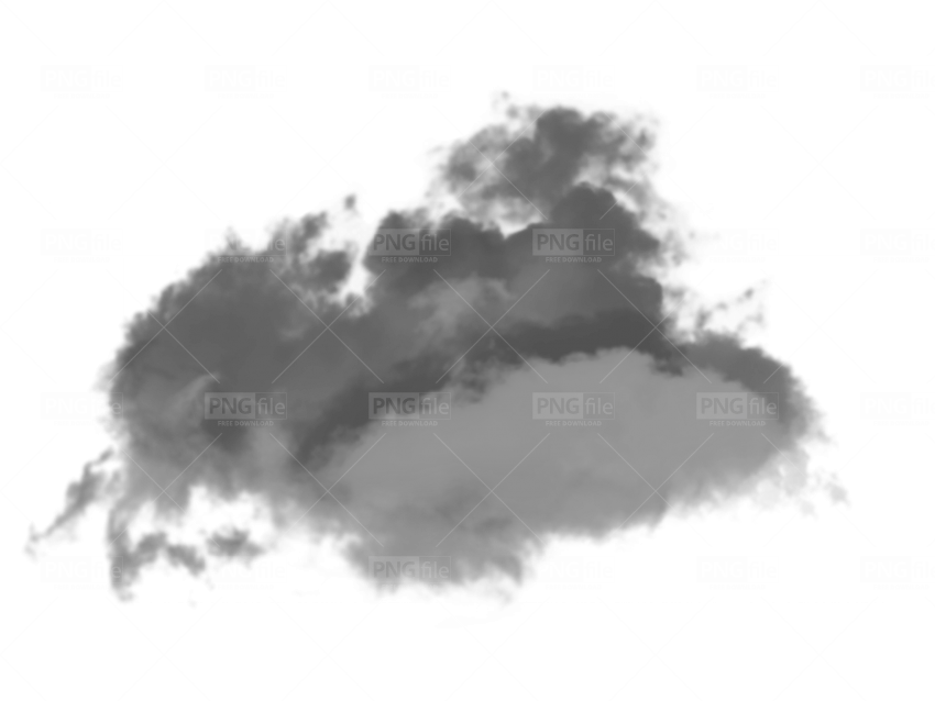 Smoke Cloud Overlay Graphic PNG Image