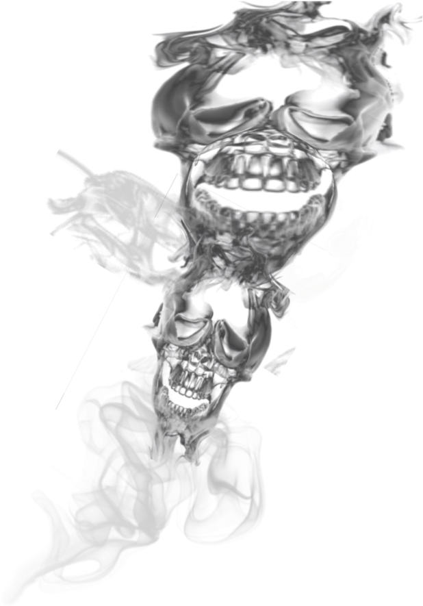 Smoke Skull Dangersof Smoking PNG Image