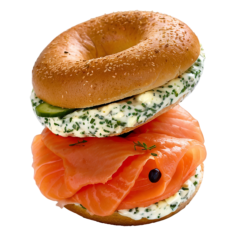 Smoked Salmon Bagel Png Dcb PNG Image