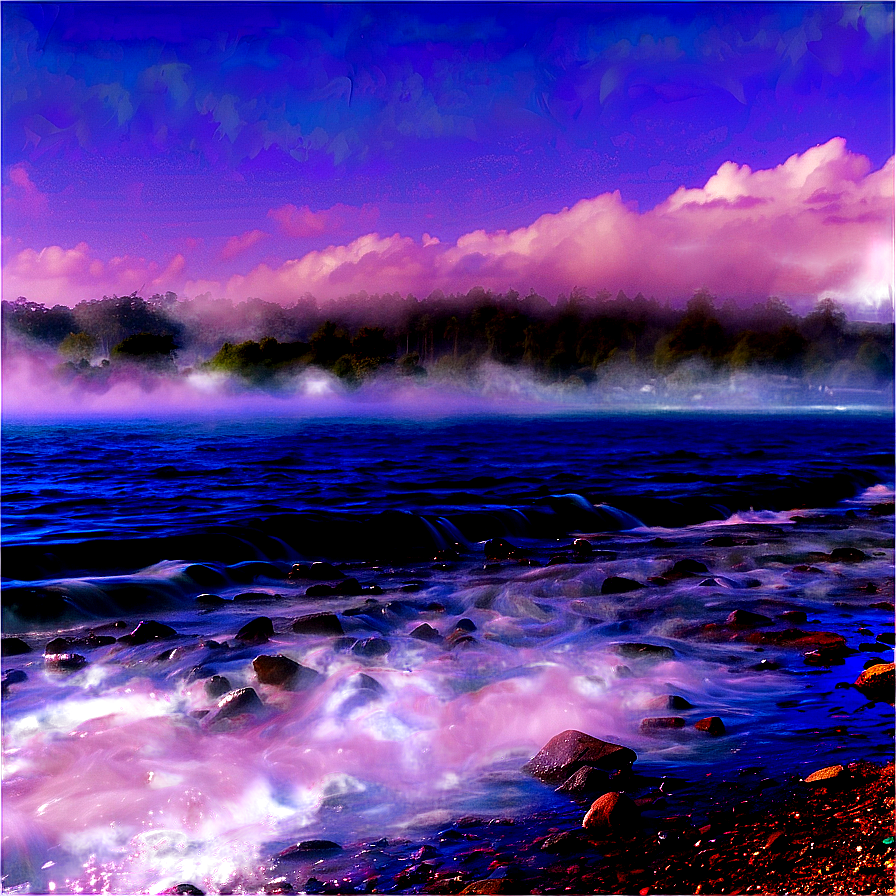 Smokey Fog Over Water Png 06262024 PNG Image