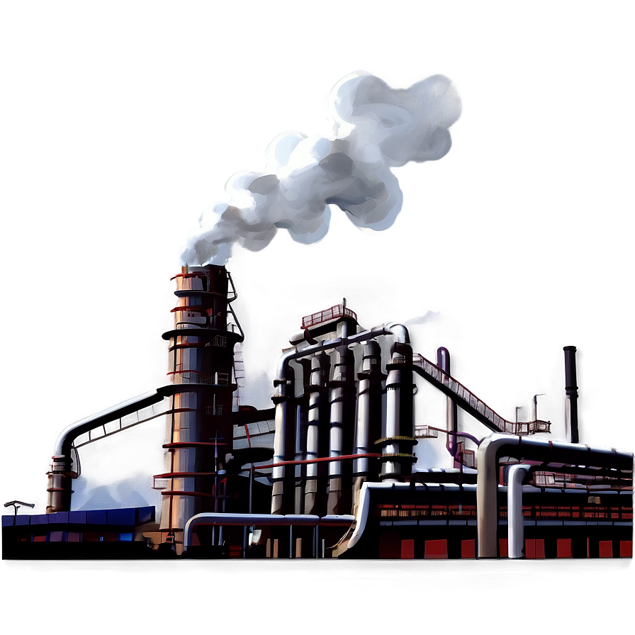 Smokey Industrial Factory Png 82 PNG Image