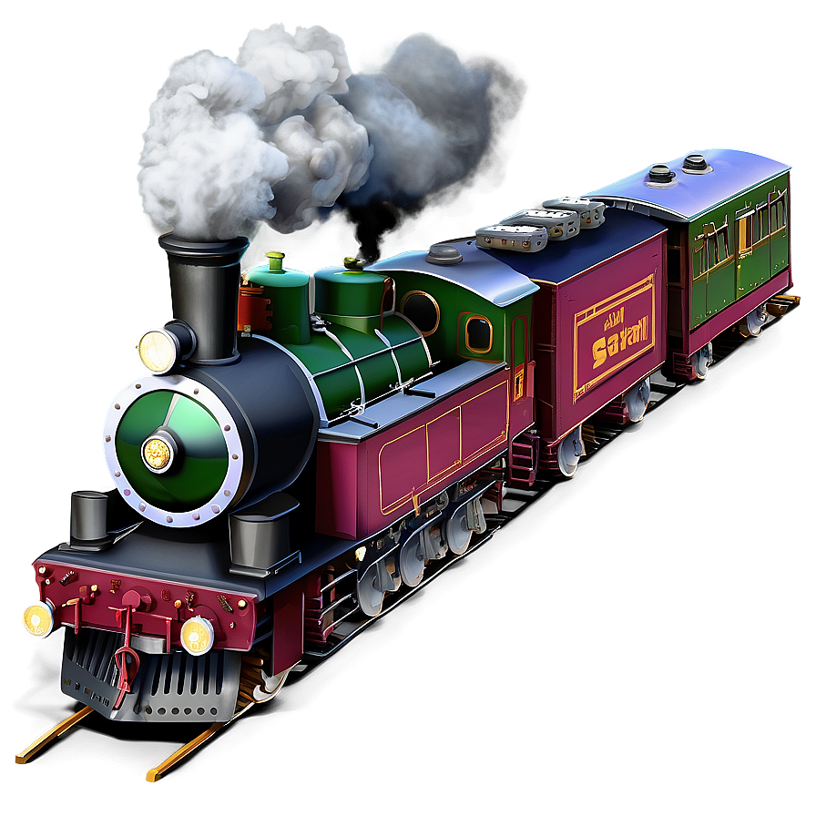 Smokey Steam Train Png Dnd PNG Image