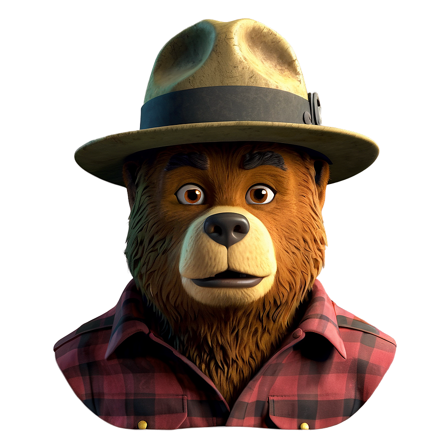 Smokey The Bear Animated Png Tat PNG Image