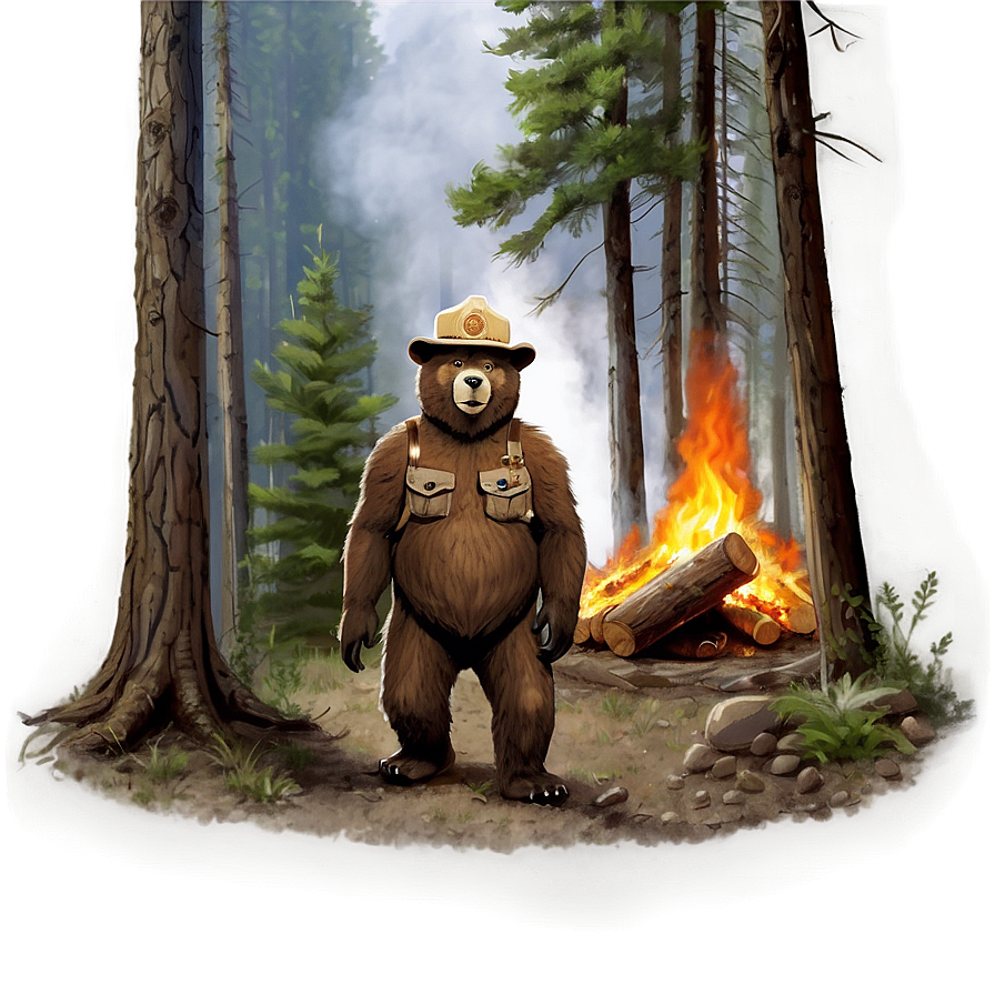 Smokey The Bear Prevent Wildfires Png 06122024 PNG Image