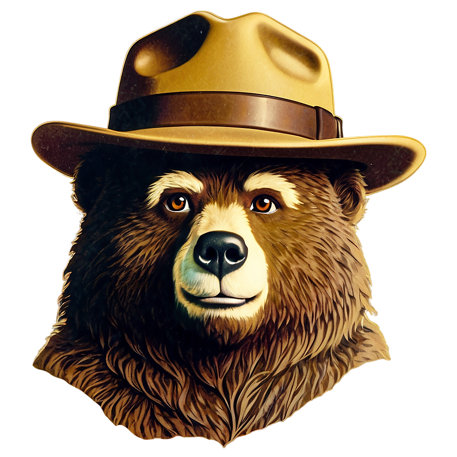 Smokey The Bear Vintage Poster Png Tkv22 PNG Image