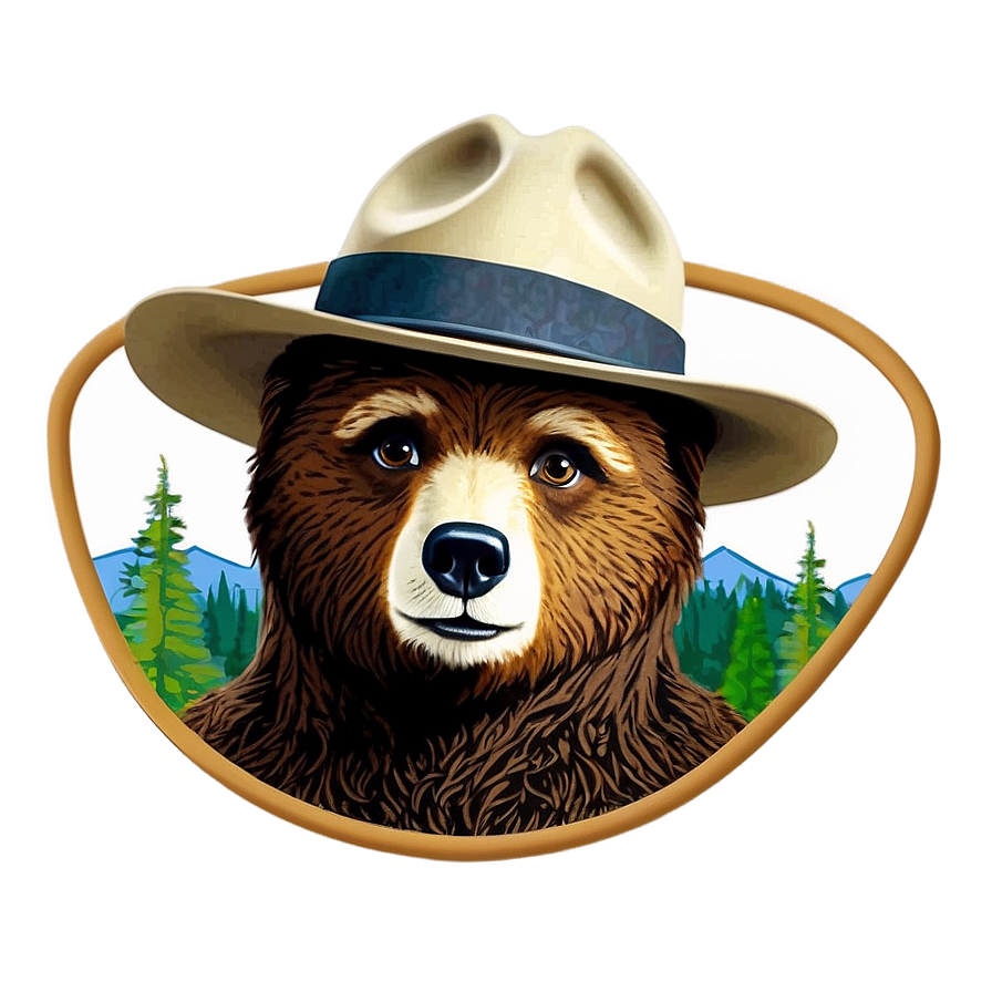 Smokey The Bear Wildlife Preservation Png 06122024 PNG Image