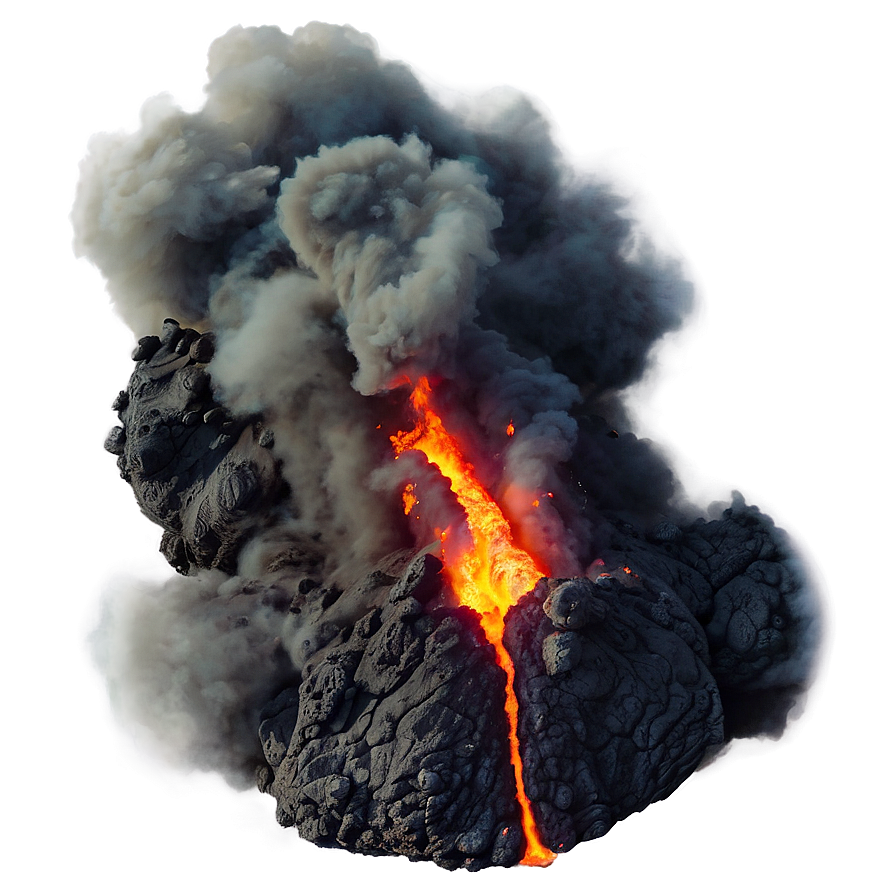 Smokey Volcanic Eruption Png Vhr34 PNG Image