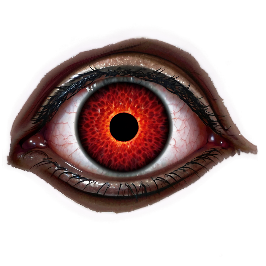 Smoldering Red Eye Glow Png Eny91 PNG Image