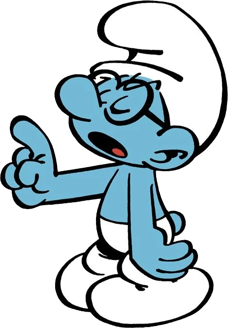 Smurf Character Thumbs Up PNG Image