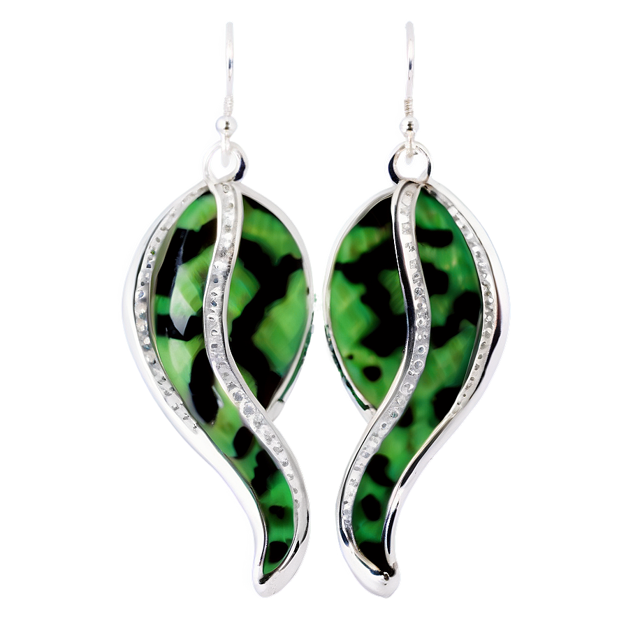 Snake Pattern Earring Png Fir PNG Image