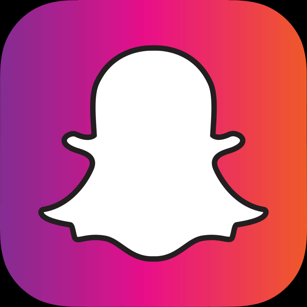 Snapchat_ Logo_ Gradient_ Background PNG Image